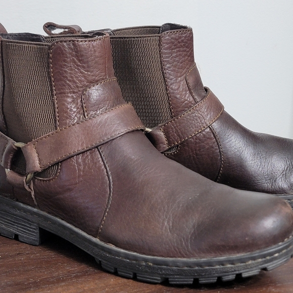😎Host Pic👀 BORN Men's Brown Leather Brunell Boots Size 11 - Picture 4 of 12